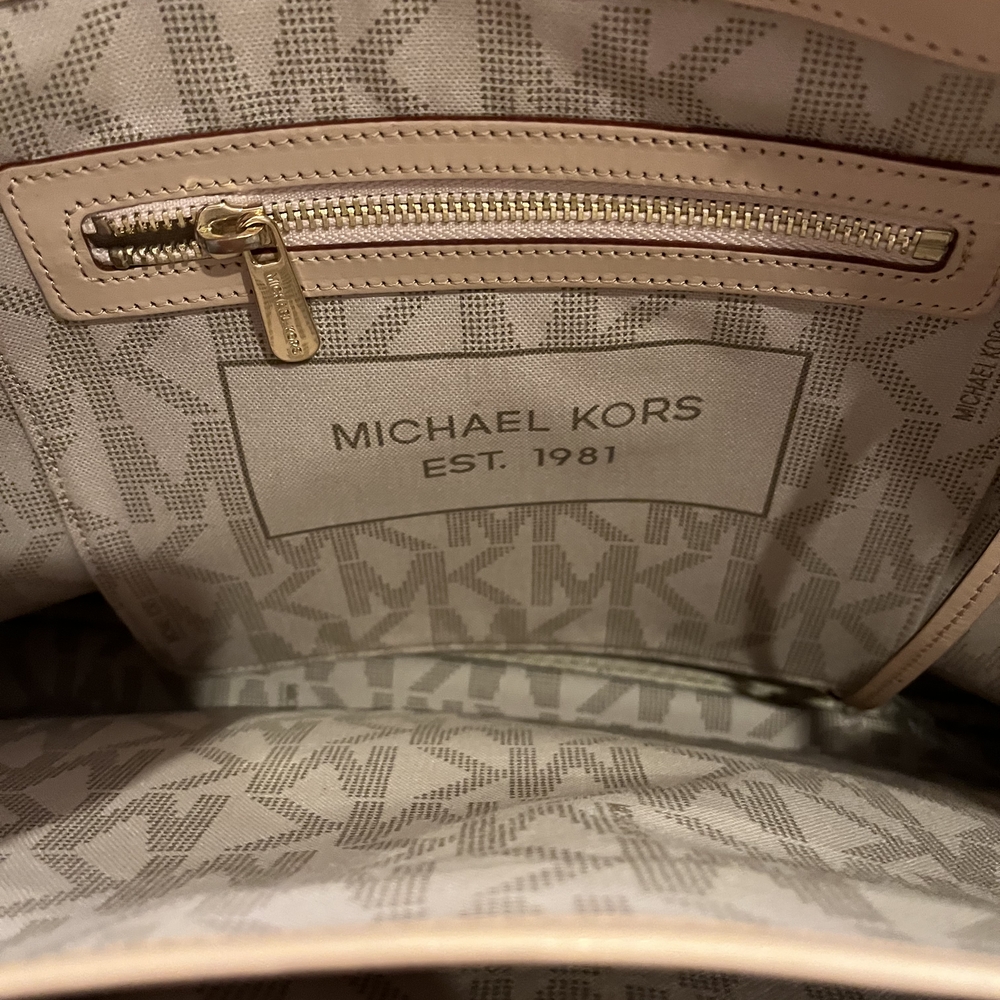 Michael Kors SHEILA large Signature Tote Bag with ORIGINAL Satin Bag - Picture 4 of 10